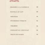Menu Ait bougmez Marrakech June 2023 472317